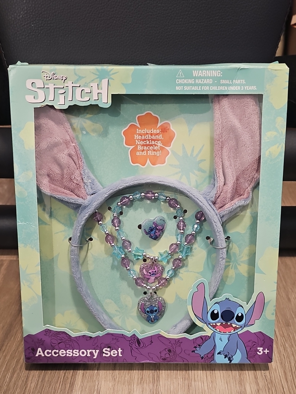 Disney Stitch Headband And Jewelry Accessories Set